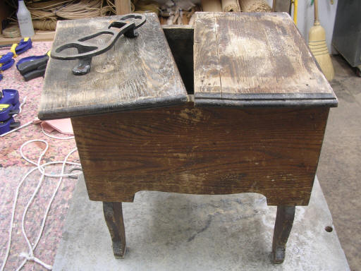 antique shoeshine kit box